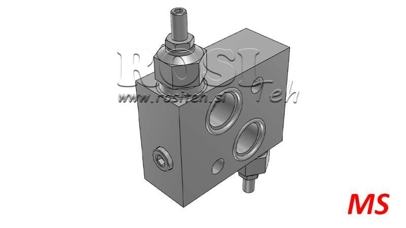 RÉGULATEUR DE PRESSION HYDRAULIQUE 30-210 BAR POUR MOTEUR HYDRAULIQUE MS