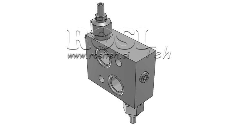 RÉGULATEUR DE PRESSION HYDRAULIQUE 30-210 BAR POUR MOTEUR HYDRAULIQUE MS