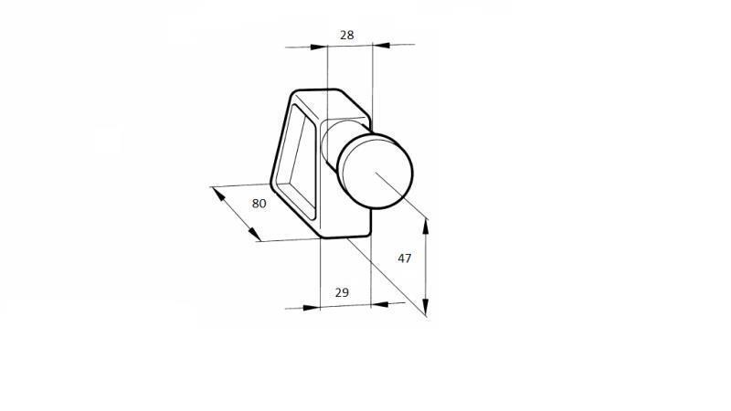 SIDE LÅS TYPE CIERE LILLE - dimensioner