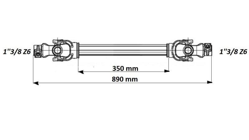 ECO KARDAN 890mm 30-75HP STANDARD - dimenzije