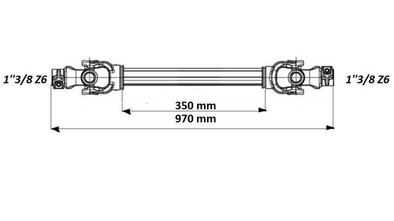 ECO KARDAN 970mm 70-110HP LAMELLÁVAL