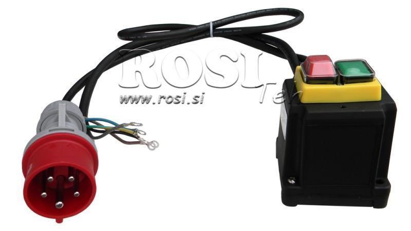 PLUGG MED KABEL PÅ/AV 3 FASER (5POL) 400V