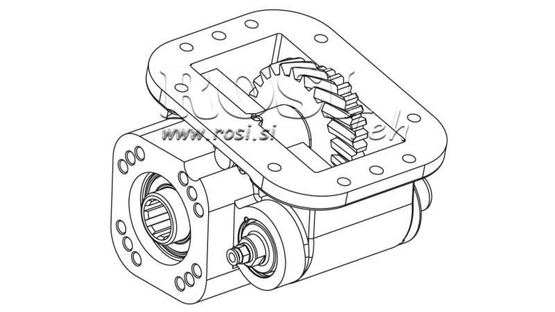 UITGANG VOOR HYDRAULISCHE POMP - SCANIA GRS 900
