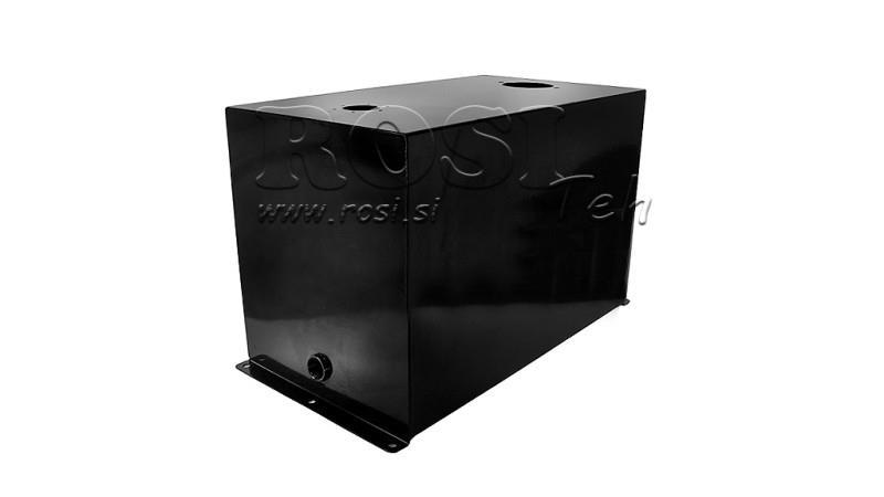 RÉSERVOIR EN MÉTAL 75 LITRES CUBE 400x355x653mm PRÉPARATION POUR FILTRE DE RETOUR