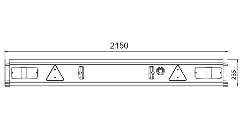 PAKĀPES BUFERIS TÜV MODELS AR GĀZEM 2150mm