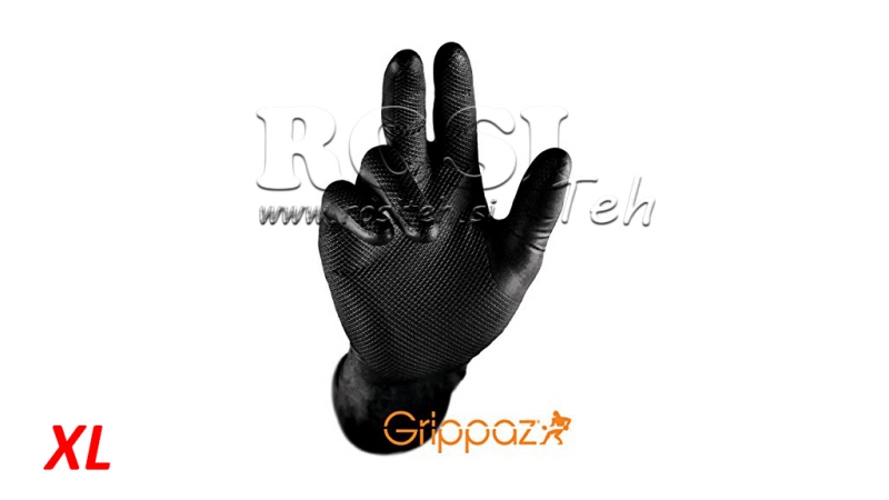 NITRILHANDSCHUHE GRIPPAZ SCHWARZ 50/1 - XL