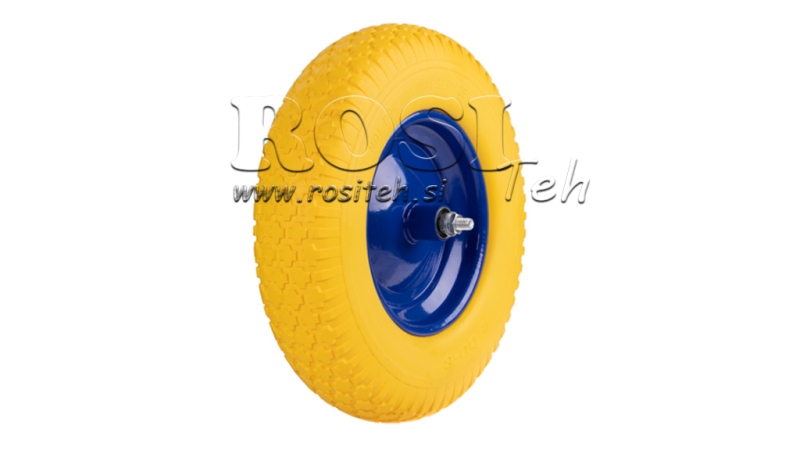 FULL WHEEL WITH AXLE 400X80MM 4.00-8