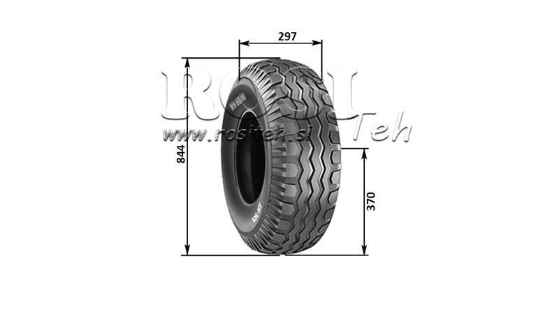 11,5/80-15,3 PNEUMATICO AW909 14pl CON BORDO 9,00X15,3