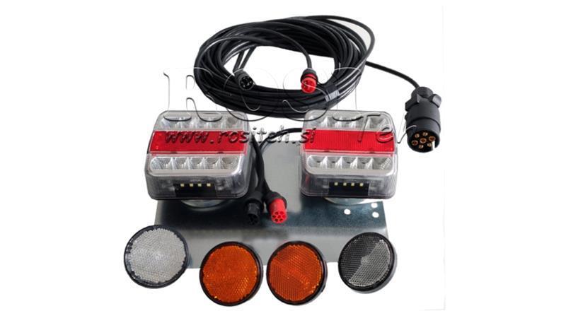LED MAGNĒTISKĀS GAIŠAS KOMPLEKTS AR KABELI 7.5m 2.5m
