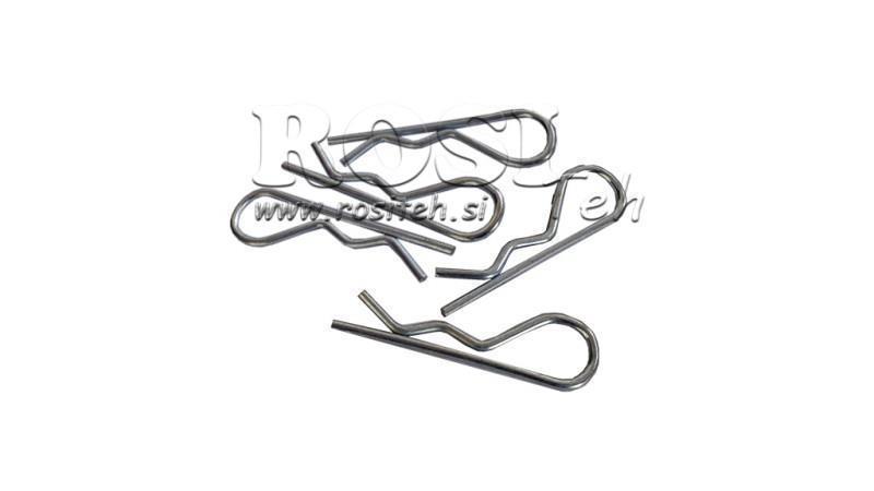 TELJES KÉSZLET BIZTONSÁGI KLIPSZEKBŐL egyes fi 4.0 mm (5 db)