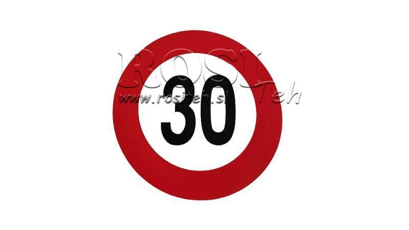 ADESIVO DI RESTRIZIONE 30km/h