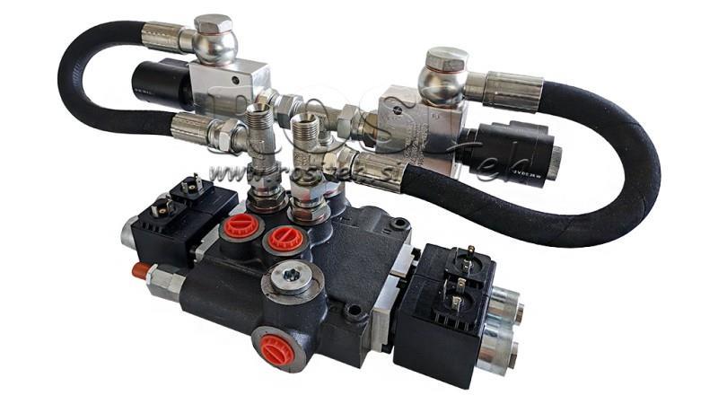 HIDRAULIKUS SZELEP 2xZ80 12V DC ÚFLOAT FÜGGŐ FUNKCIÓVAL