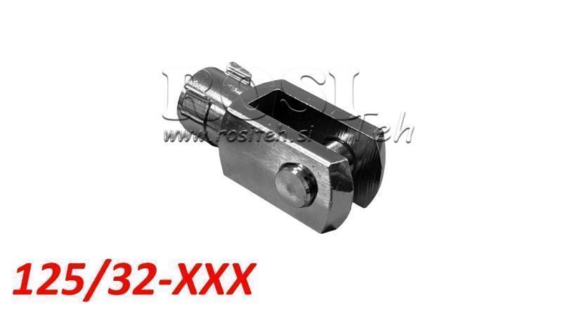 CI stiprinājums pneimatiskajam cilindram PCAS 125/32 (M27x2) klips