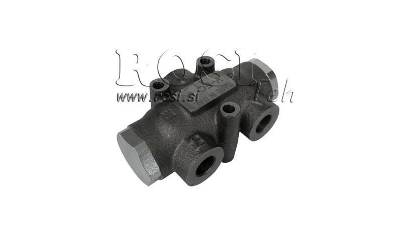 IDRAULICO VALVOLA DIVISORE DI FLUSSO V01004 20 - 32 lit - 3/8 - 250 bar (max.300 bar) V-EQ22