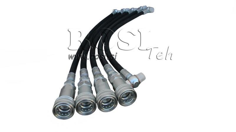 SET VON HYDRAULIKSCHLAUCHEN FÜR VENTIL IMT 625