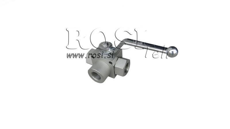 MANUĀLA 3-VIRZIENA VĀRSTS RS3 1/4 - 500BAR - 25 lit
