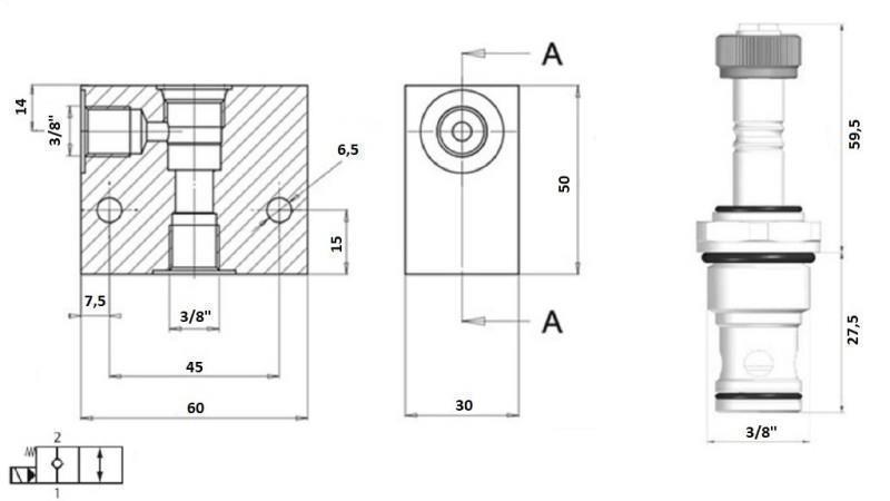 2 PUTNI VENTIL 3/8 (NC) 12V - 40lit