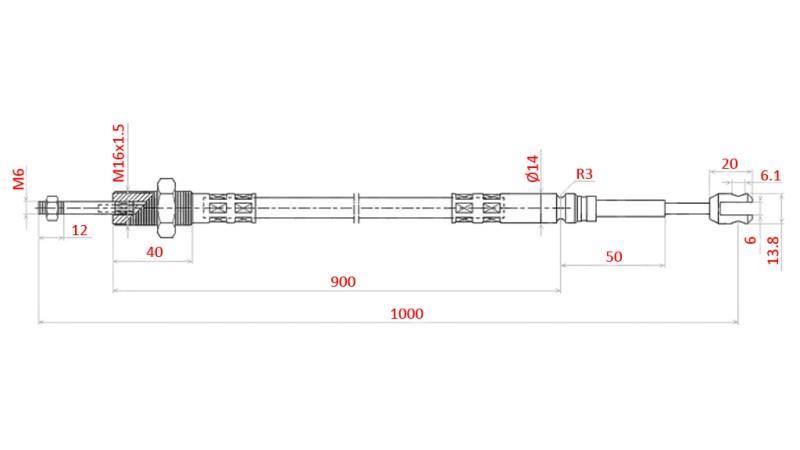 SEIL L=1000 - gabel