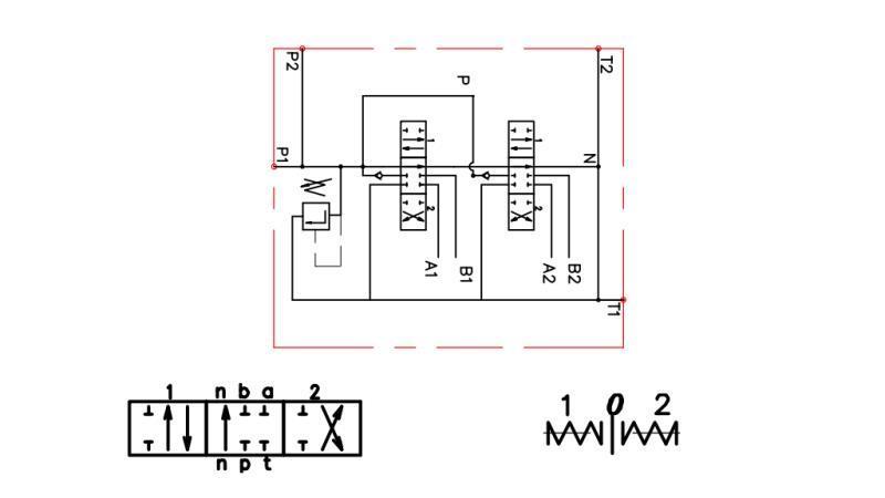 HIDRAVLIČNI VENTIL 2xPC70
