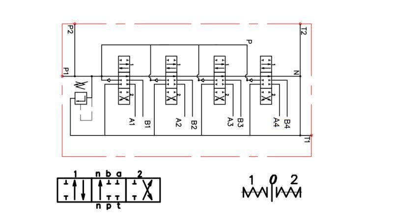 HIDRAULIKUS SZELEP 4xPC70