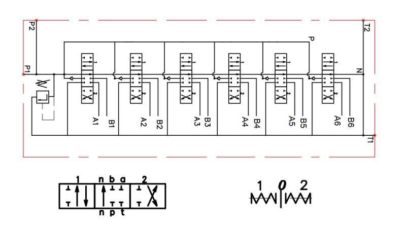 HIDRAULIKUS SZELEP 6xPC70