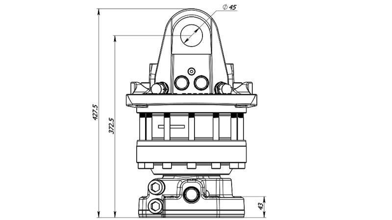 HYDRAULICKÝ ROTÁTOR 12000/6000 KG S PRÍRUBOU