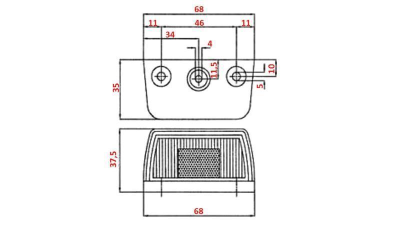 LUCE TARGA 12/24V - LED