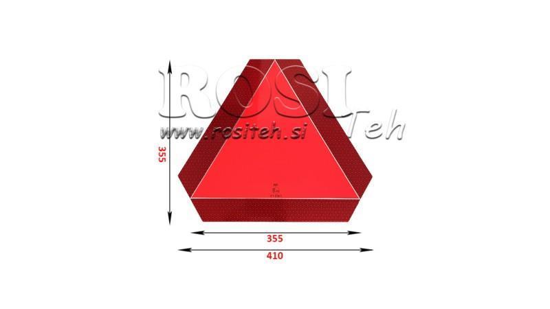 ALU-WARNSCHILD DREIECKIG dim. 365x365mm