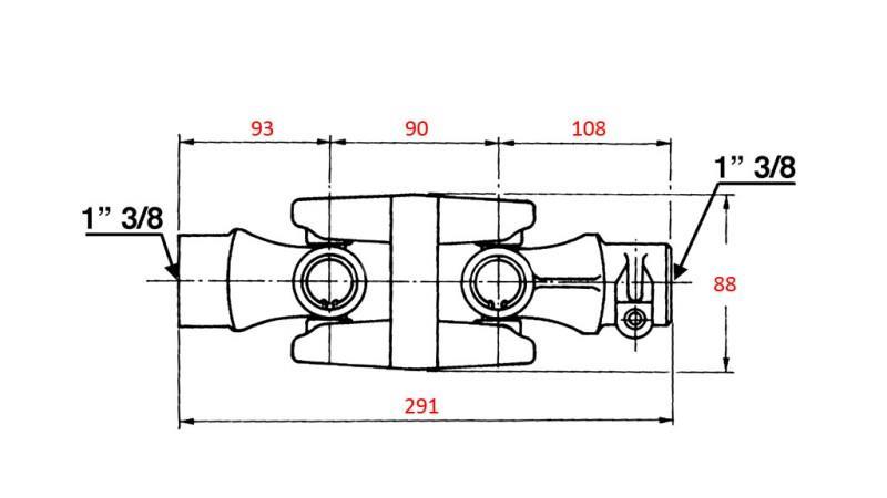 DOUBLE UNINVERSAL JOINT FOR PTO cat.4