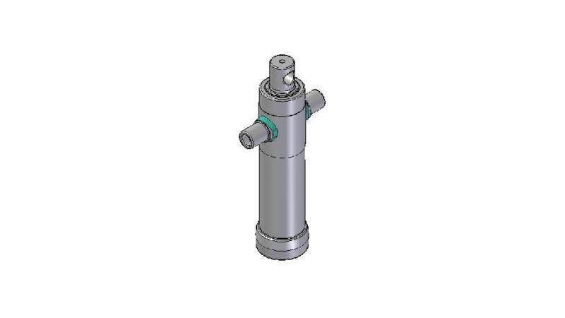2021F -TELESKOPZYLINDER STANDARD/BOHRUNG 2 STUFEN HUB 525 DURCHMESSER 80