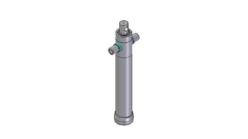 2025F -TELESKOPZYLINDER STANDARD/BOHRUNG 2 STUFEN HUB 895 DURCHMESSER 80