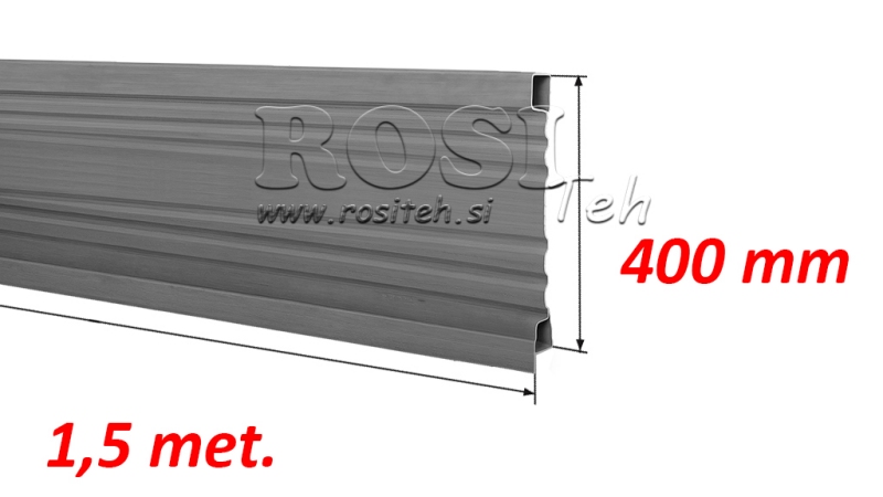 BORDWAND FÜR KIPPERANHÄNGER 1,5m.-HÖHE 400mm