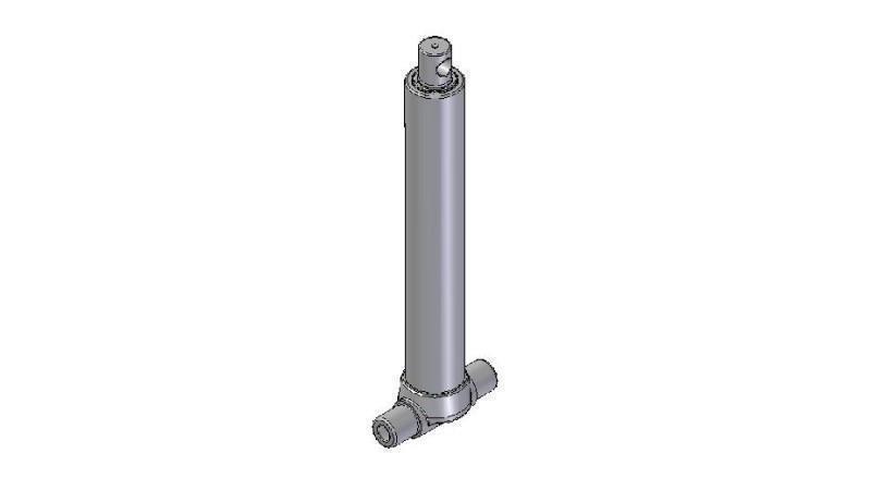 2526F -TELESCOPIC CYLINDER INFERIOR/HOLE 2 EXTENSIONS STROKE 995 Dia.80
