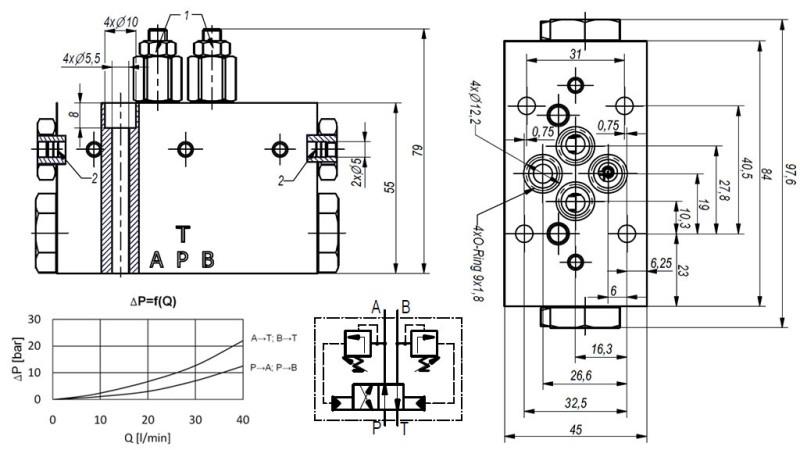 VENTIL FÜR ENTMISTUNGSYSTEM4/2 RHA CETOP3