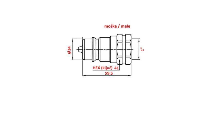 CUPLARE RAPIDĂ TRACTOR MASCUL 1
