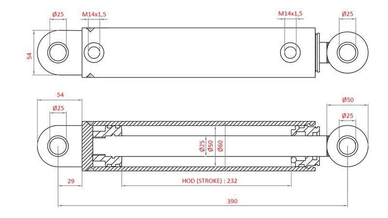 CILINDRO DEL VOLANTE IDRAULICO FIAT-NEW HOLLAND OEM-87302891, 5164022, 82991196