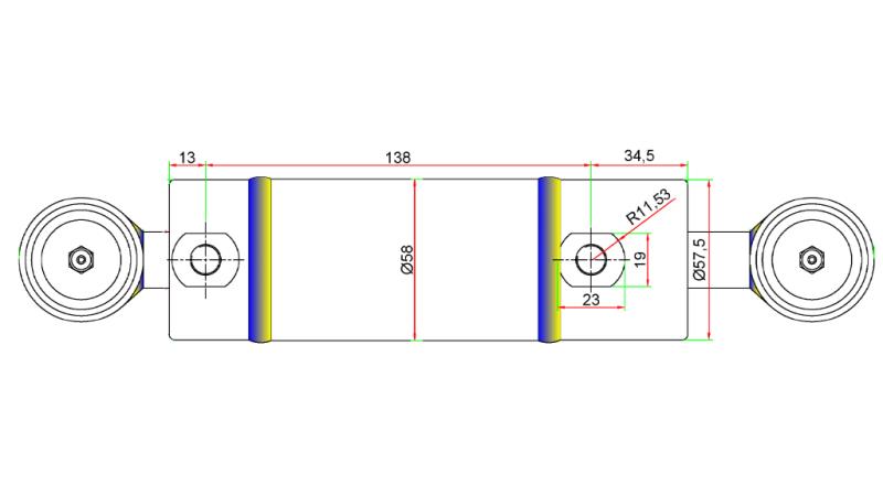 HYDRAULIKLENKUNG ZYLINDER JOHN DEERE  OEM-AM147174, AM118796