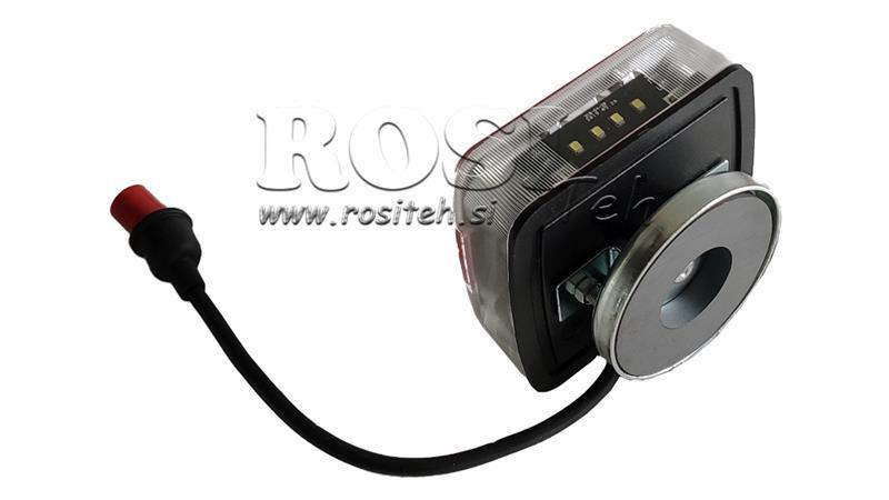 LED MAGNĒTISKĀS GAIŠAS KOMPLEKTS AR KABELI 7.5m 2.5m
