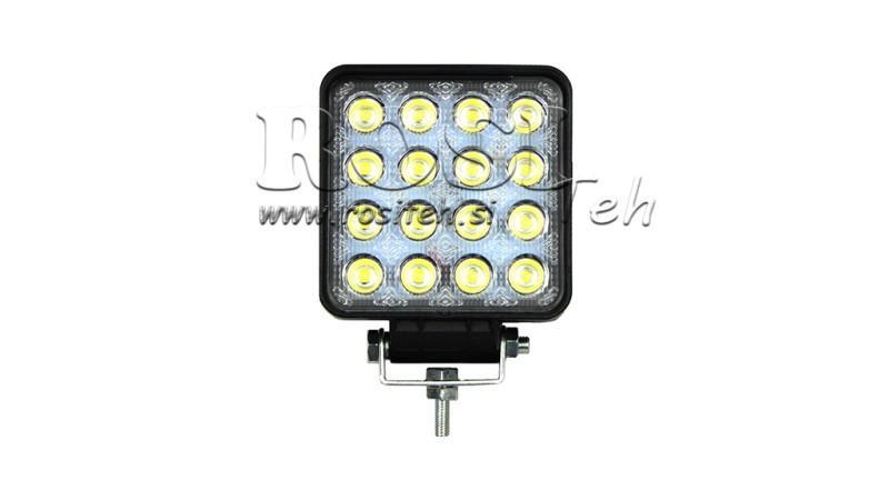 LED DELOVNA SVETILKA - LUČ 16 LED 48W 12V-24V