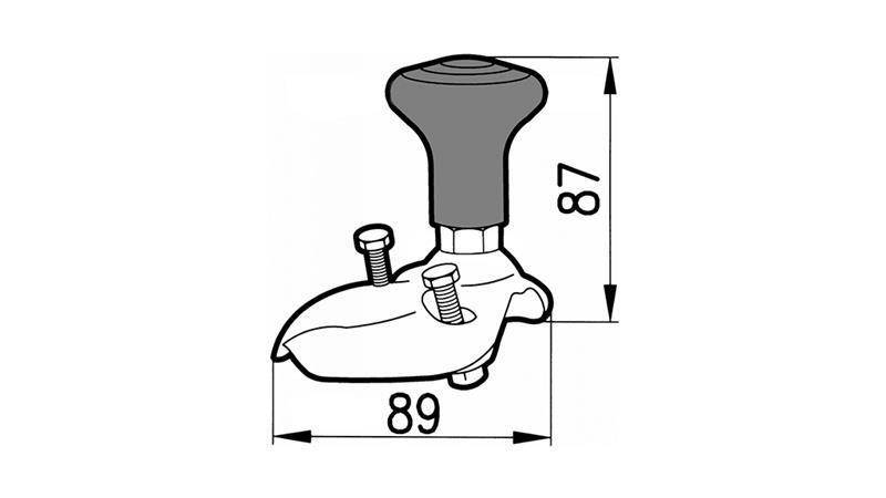 HANDTAG-BOLL FÖR RATTKANT DIAMETER 360, 390, 400, 435