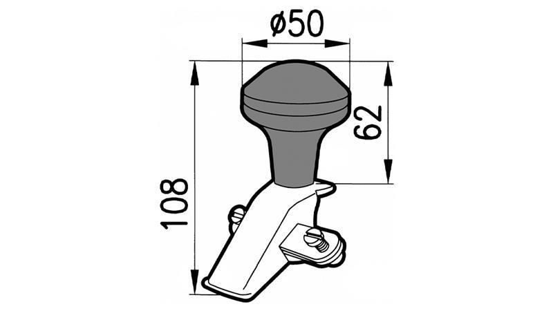 GRIFF-BALL FÜR LENKRADRIMEN-DURCHMESSER 360, 390, 400, 435