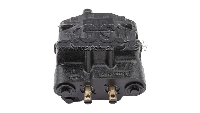 HÜDRAULINE KONTROLLKLAPP DLM-122/2 2xP80 L/min KOORMATUNDLIK KÜLGLINE FUNKTSIOON