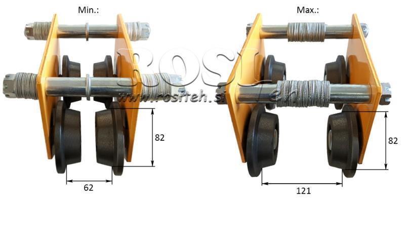 MANUAL TROLLEY FOR INDUSTRY WINCH DWI 1 T