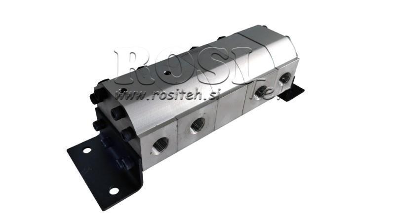 HYDRAULIC GEAR FLOW DIVIDER 4/1 (4,5-9,5 lit - max. 240bar) 2,1cc/SEG