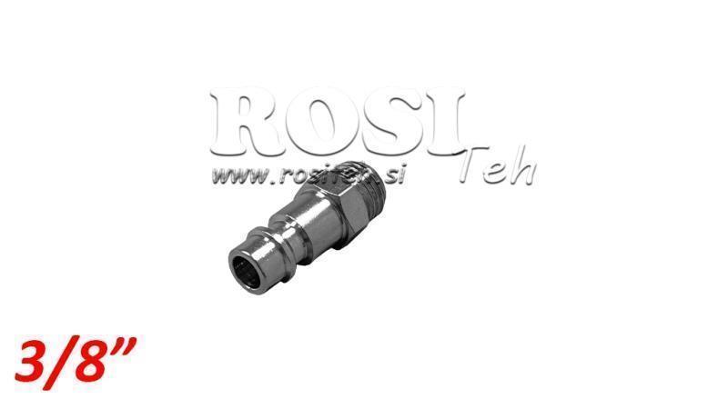PNEUMATIKUS GYORS CSATLAKOZÓ HÍM KÜLSŐ MENET G038 - DN7.2