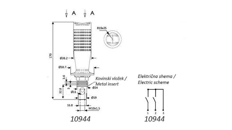 PÁČKA NA DIAĽKOVÉ OVLÁDANIE JOYSTICK - 1 TLAČIDLO - DVOJITÁ