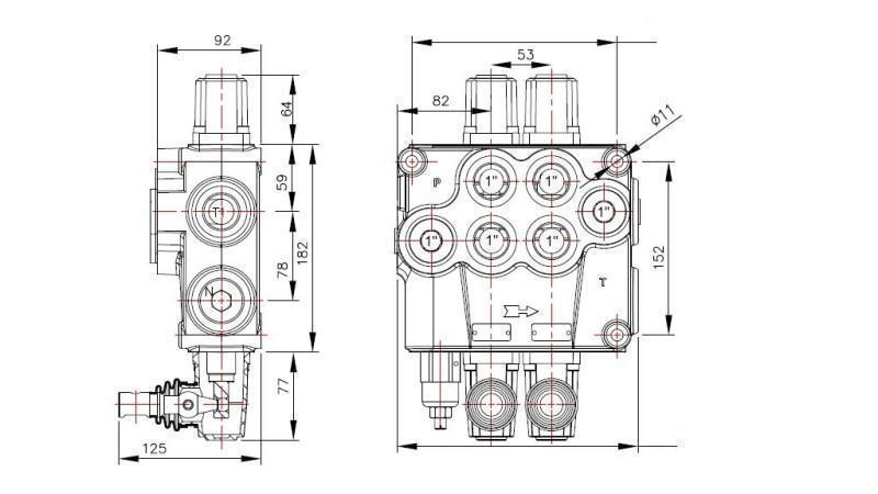 VALVOLA IDRAULICA 2xP120