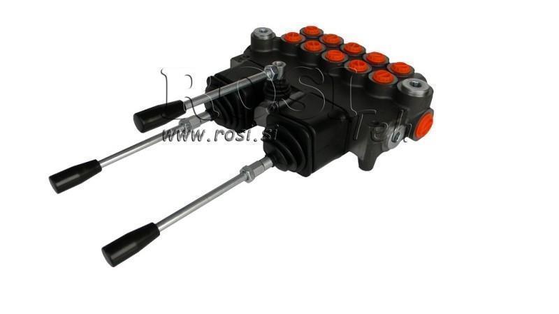 HYDRAULICKÝ VENTIL 5xP80 + 2x JOYSTICK