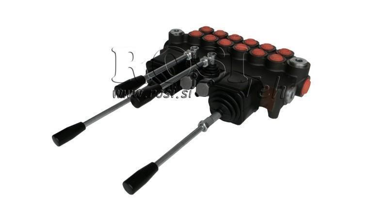 HYDRAULICKÝ VENTIL 6xP80 + 2x JOYSTICK