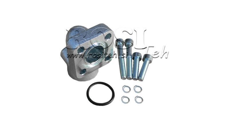CONEXIUNE ȚEAVĂ 3/8 - FLANȘĂ DREAPTĂ BOSCH fi 30